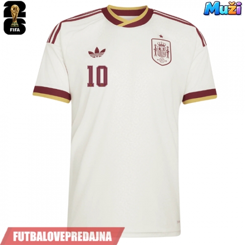 Lacne Muži Futbalové dres Španielsko Dani Olmo #10 MS 2026 Krátky Rukáv - Preč